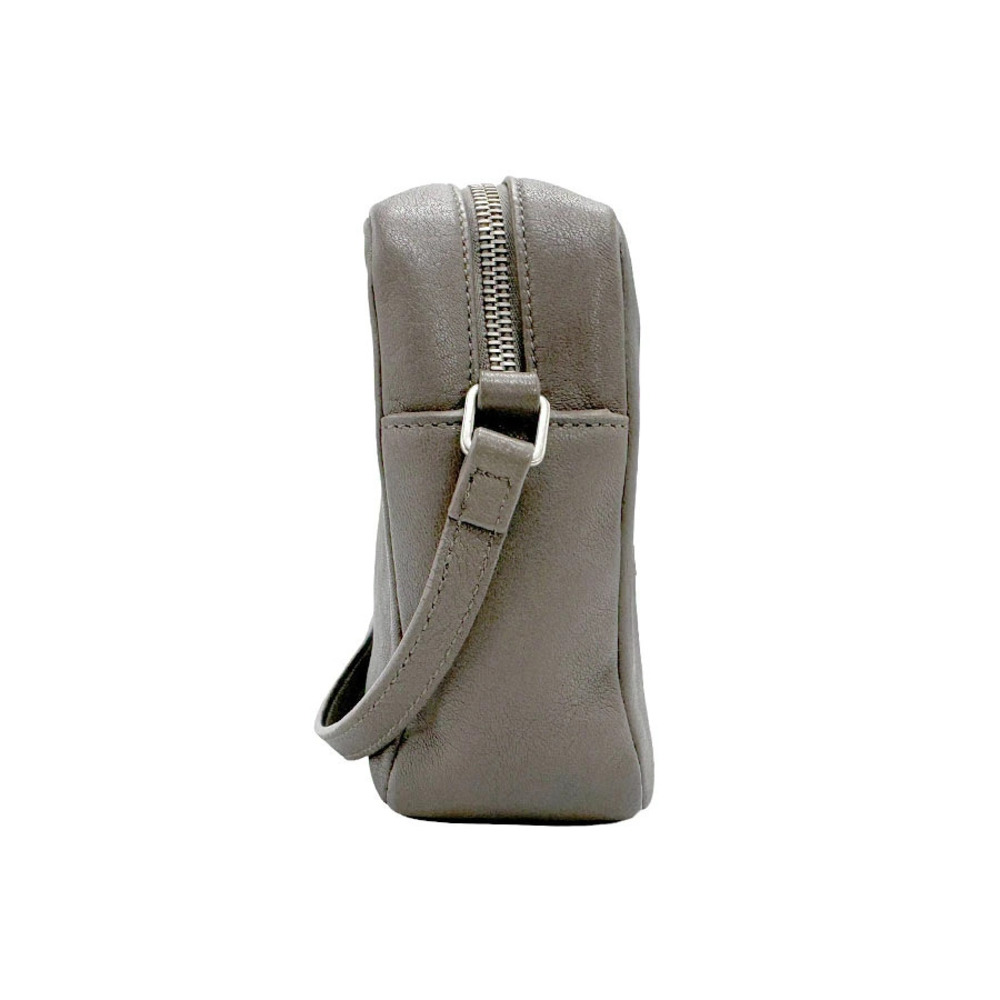 Saint Laurent Camera Lou Bag Gray leather